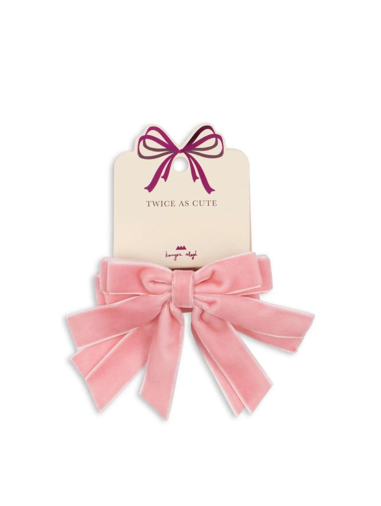 2 PACK VELVET DOUBLE BOW ELASTIC