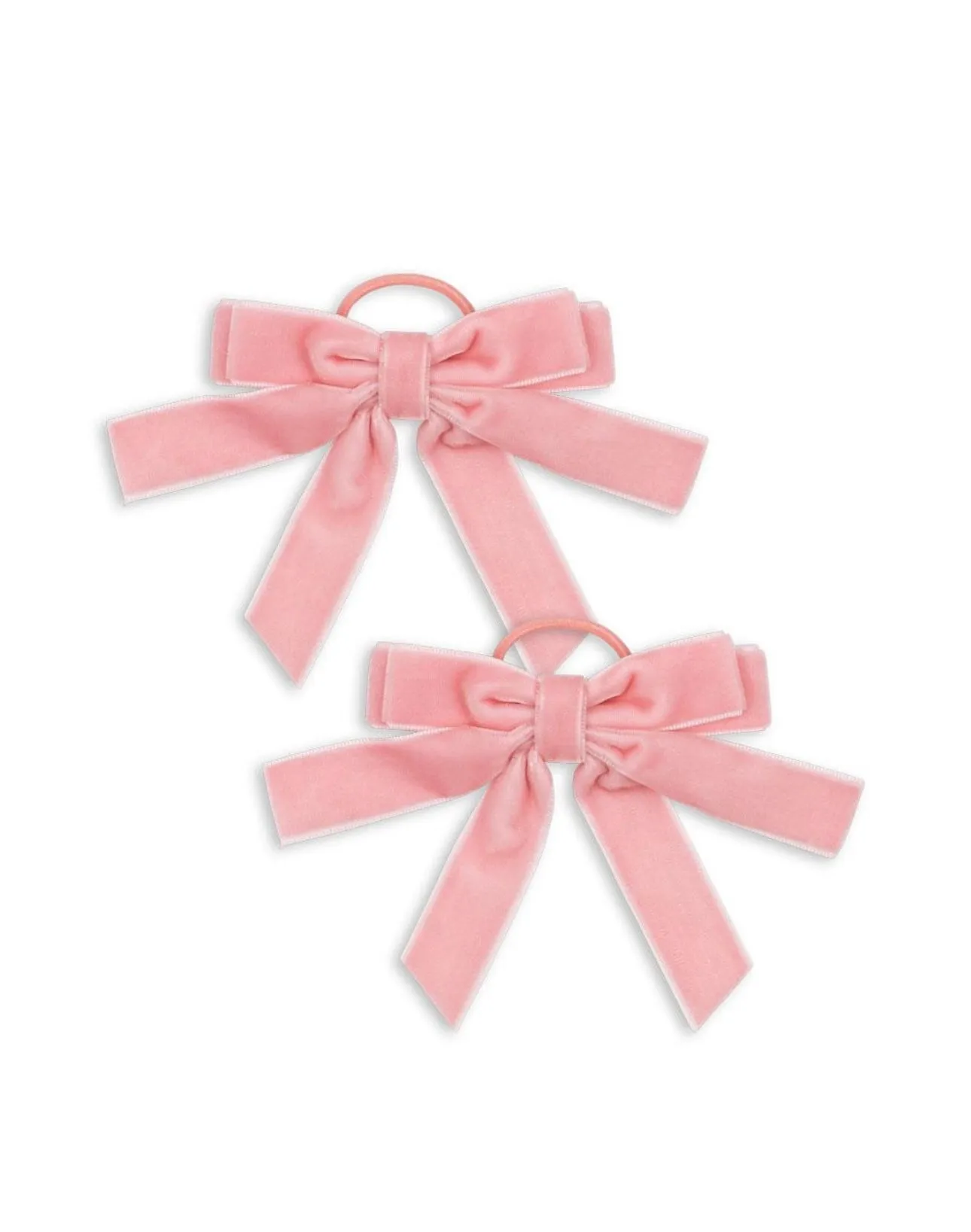 2 PACK VELVET DOUBLE BOW ELASTIC
