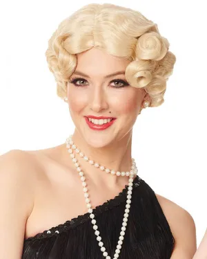 20s Daisy Flapper Short Blonde Wig
