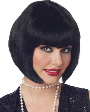 20s Sexy Flapper Black Bob Wig