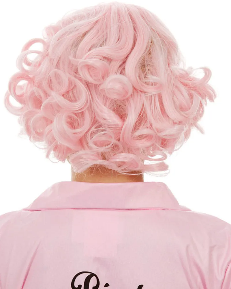 50s Beauty School Dropout Short Pink Wig