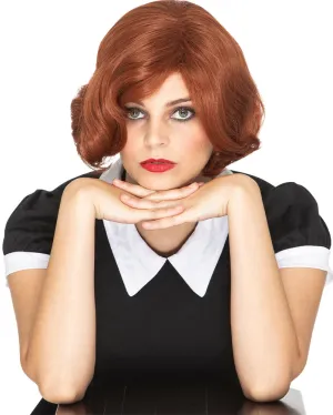 50s Chess Queen Deluxe Auburn Red Bob Wig