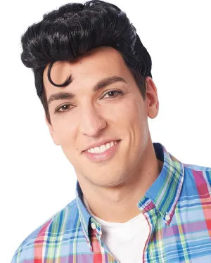50s Doo Wop Short Black Wig