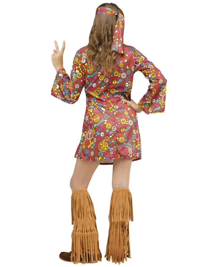 60s Peace and Love Hippie Girls Costume