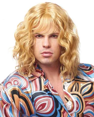 70s Model Dude Long Blonde Wig