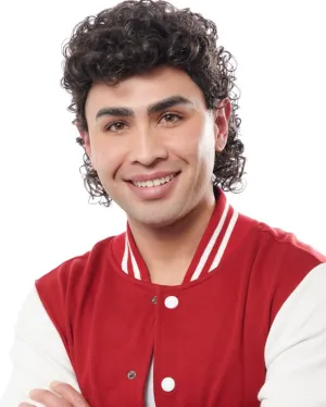 80s Jock Brown Curly Wig