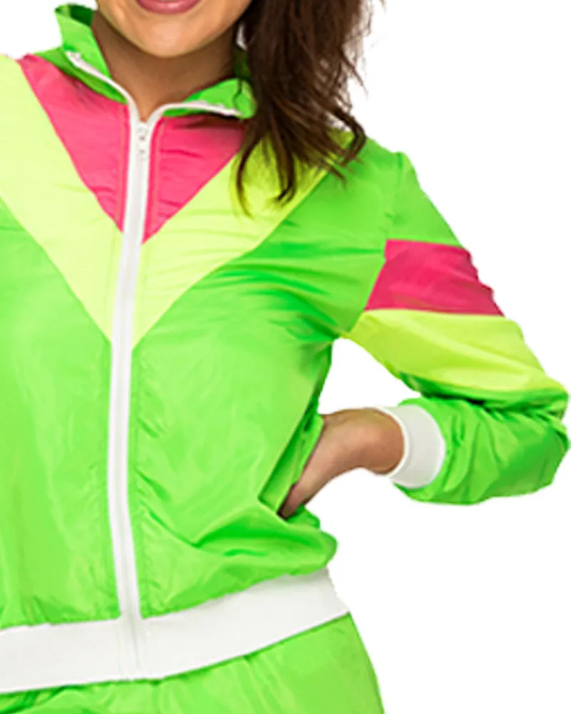 80s Neon Tracksuit Womens Costume