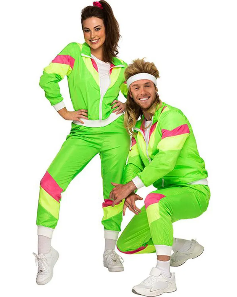 80s Neon Tracksuit Womens Costume