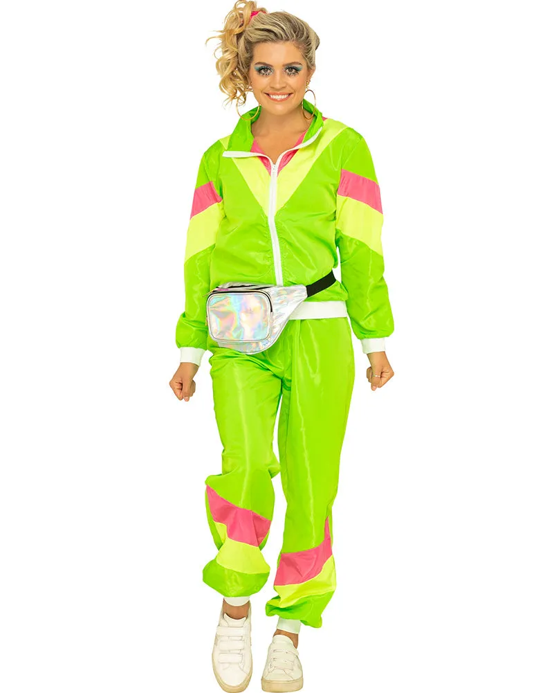 80s Neon Tracksuit Womens Costume