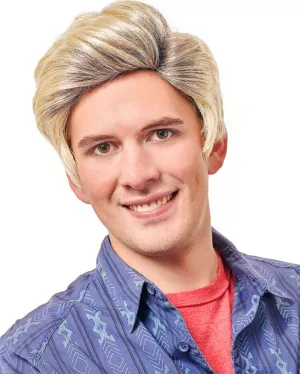 80s Preppy Boy Short Blonde Wig