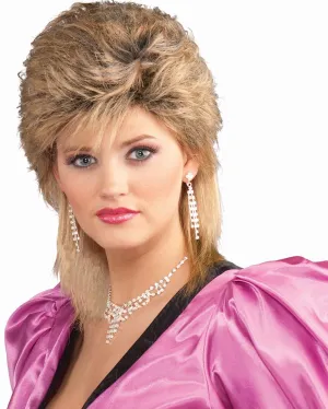 80s Salon Short Blonde Wig