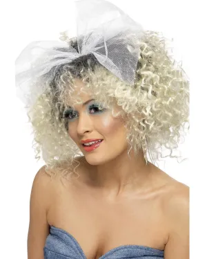 80s Wild Child Short Curly Blonde Wig