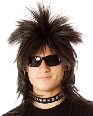 80s Wild Punk Short Black Wig