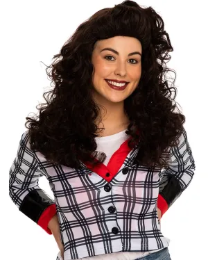 90s Elaine Deluxe Curly Long Brown Wig