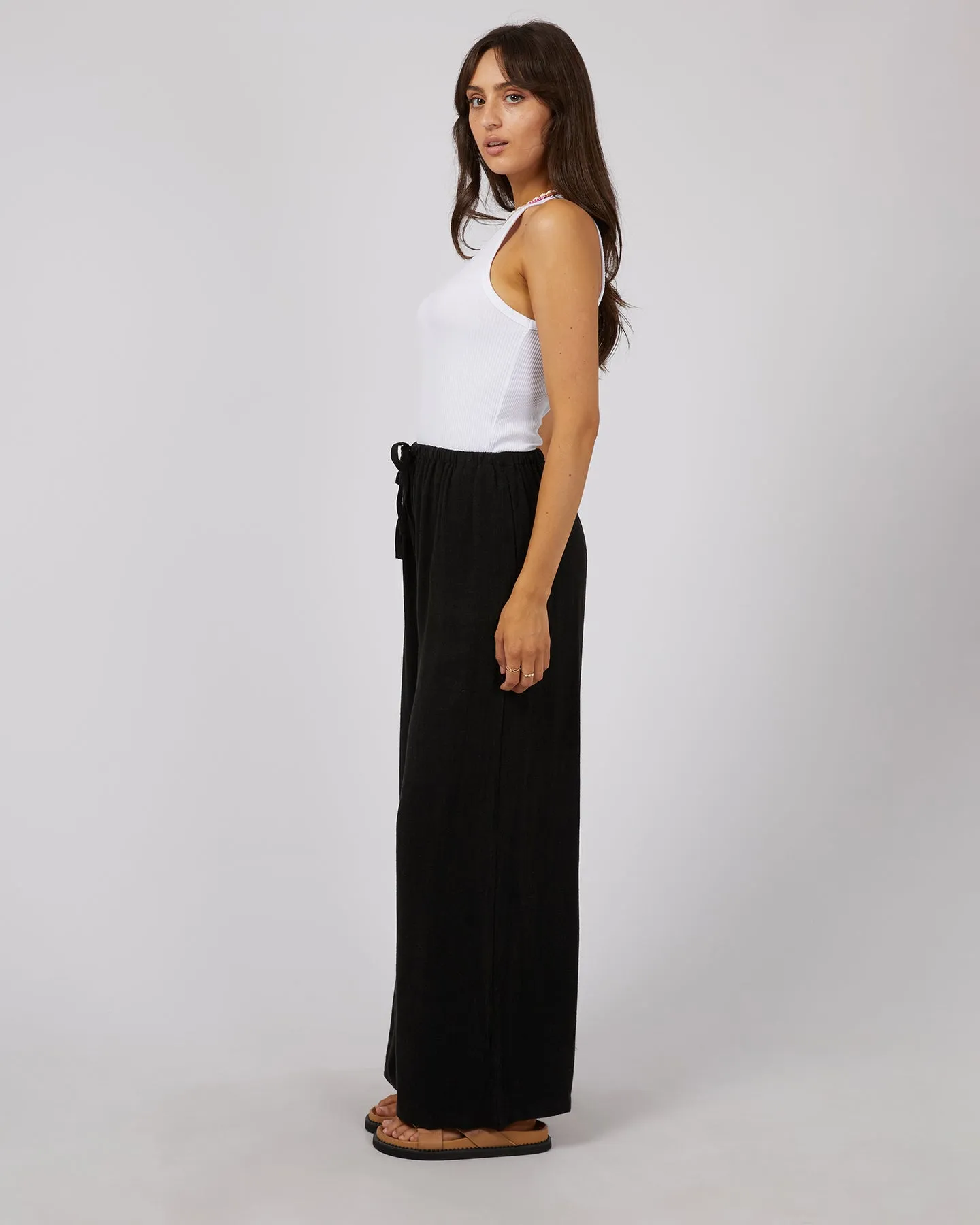 All About Eve Luxe Linen Pant Black