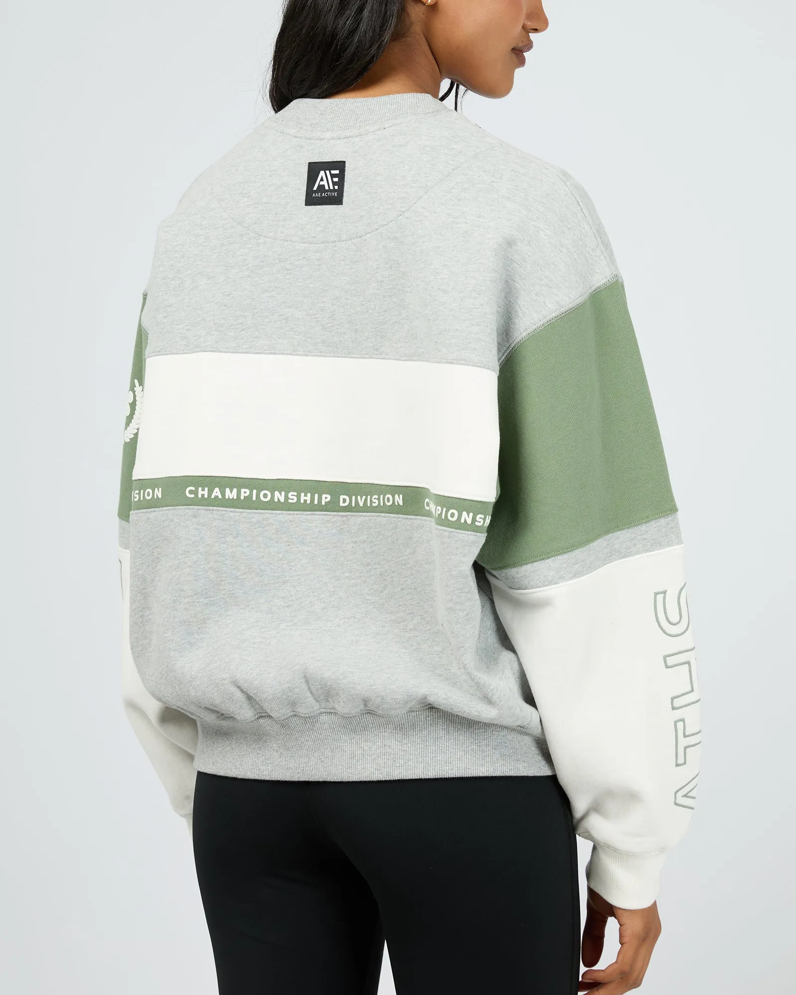 All About Eve Performance Slouch Panel Crew Grey Marle