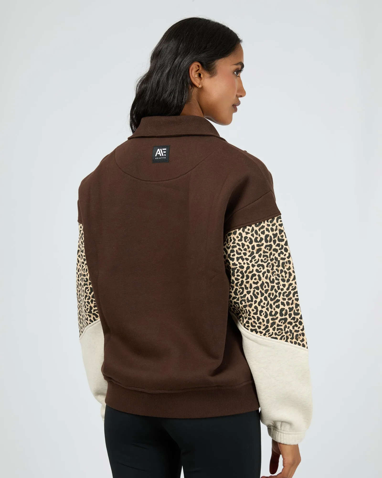 All About Eve Savannah 1/4 Zip Brown