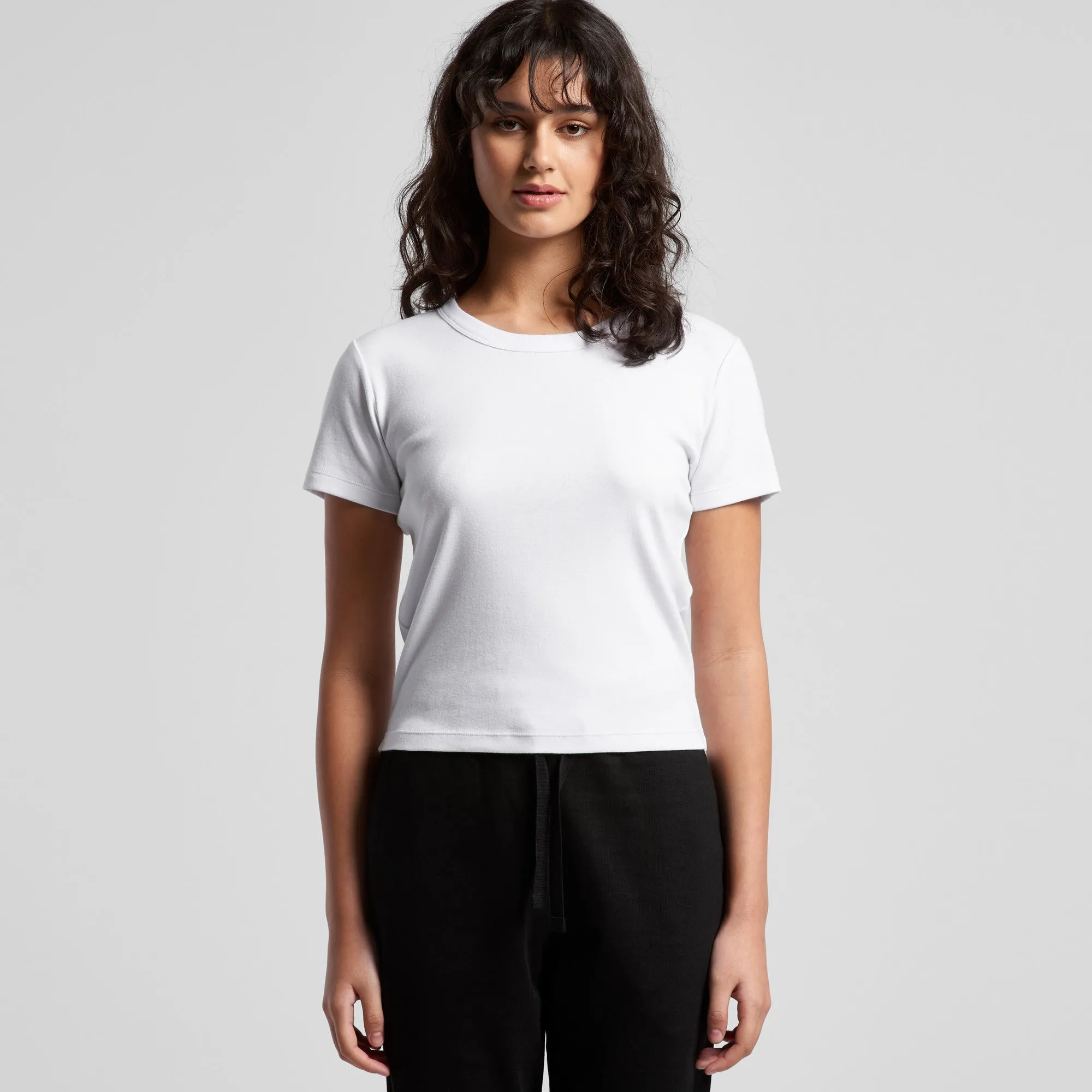 AS Colour Organic Rib Baby Tee White