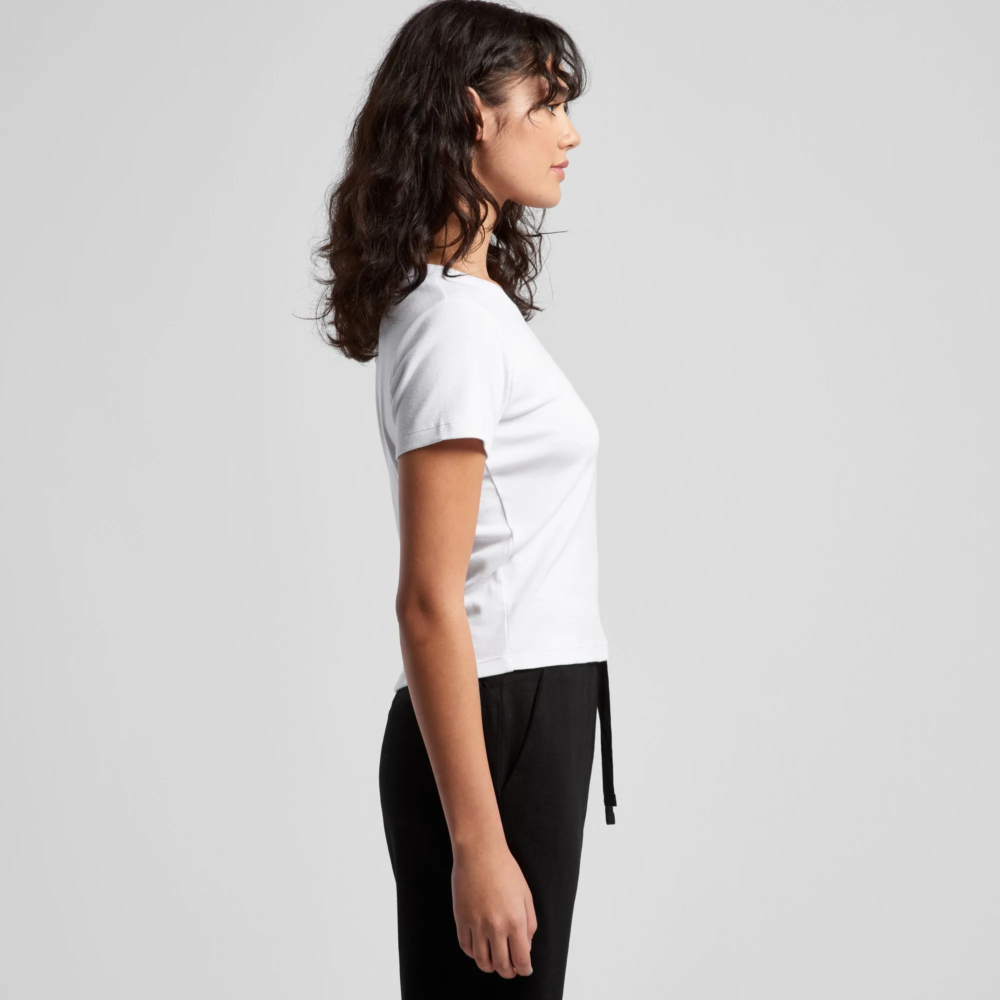 AS Colour Organic Rib Baby Tee White