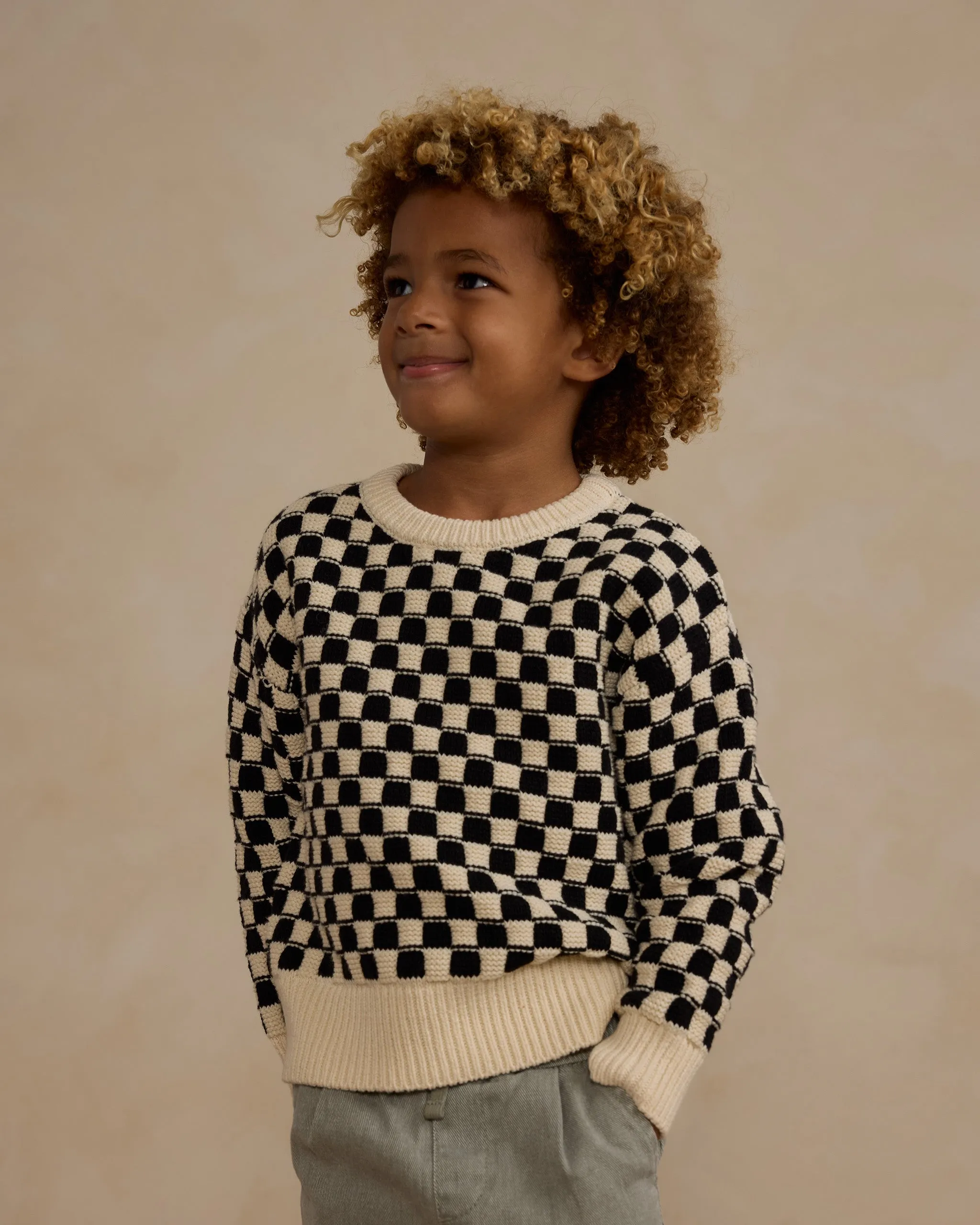 Aspen Sweater || Natural Check