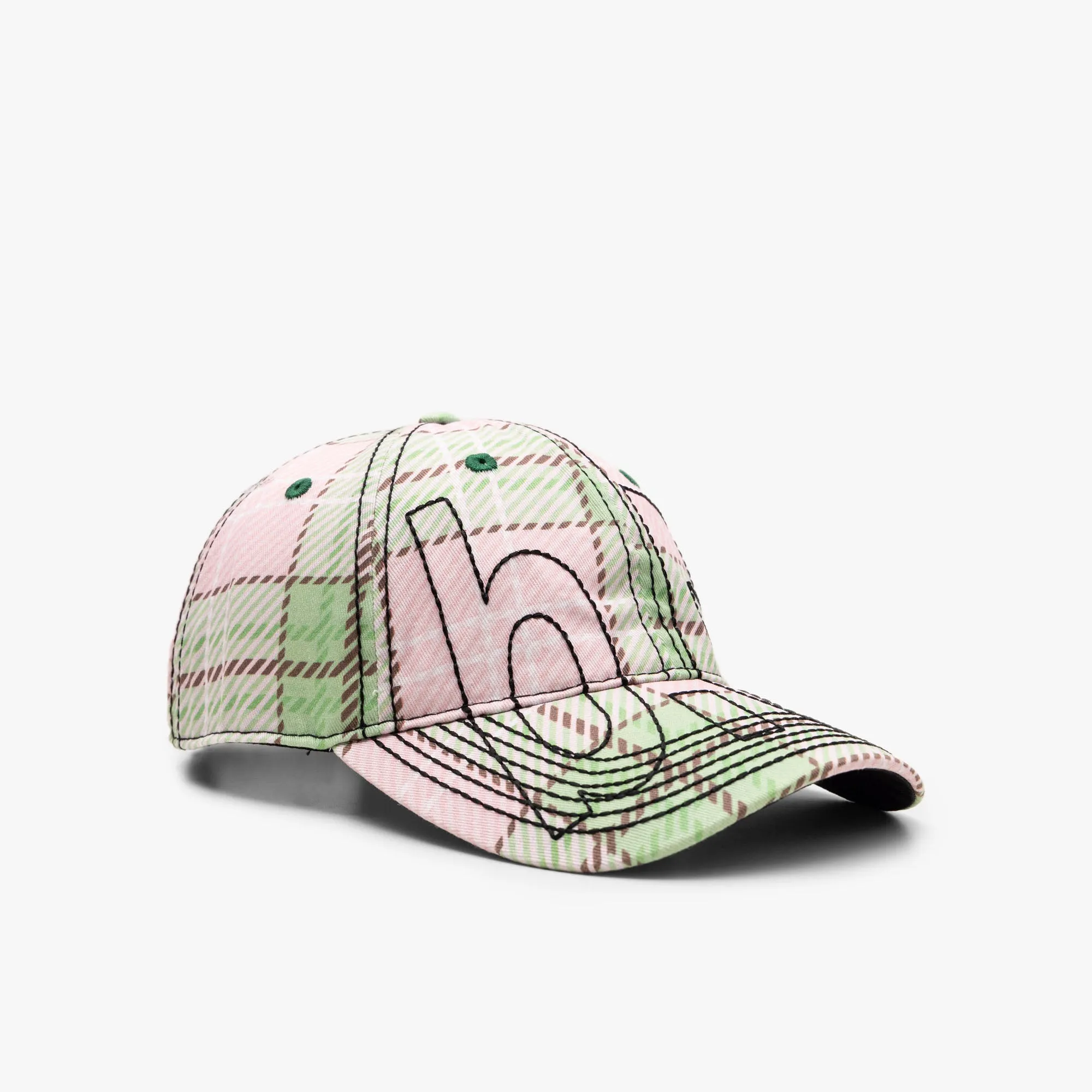 b.Eautiful Vapor 6 Panel Hat / Sakura Tartan