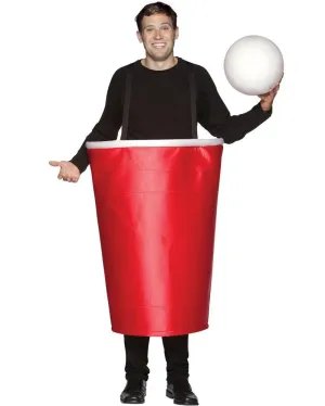 Beer Pong Cup with Ball Adult Costume