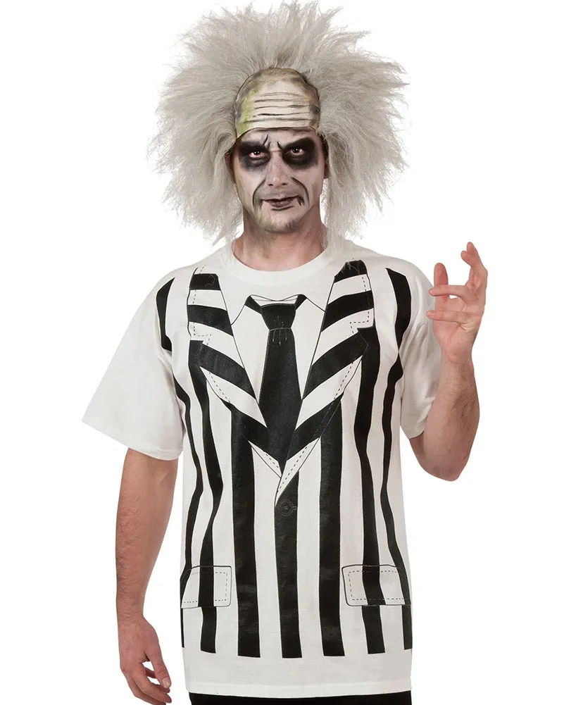 Beetlejuice Shirt and Wig Accessory Set