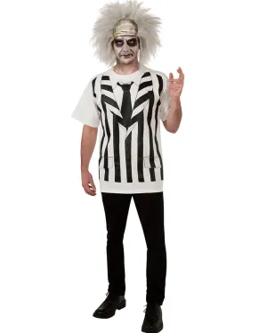 Beetlejuice Shirt and Wig Accessory Set