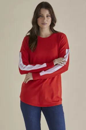 Betty Basics Sophie Knit Jumper Red Pink