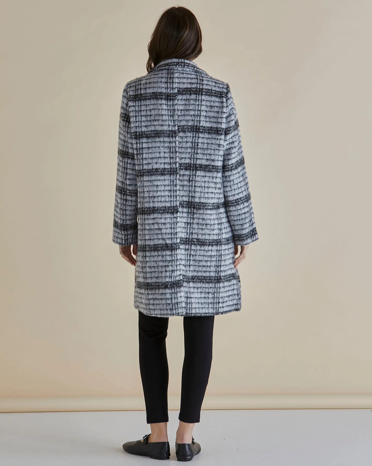 Betty Basics Wanda Coat Mono Chrome