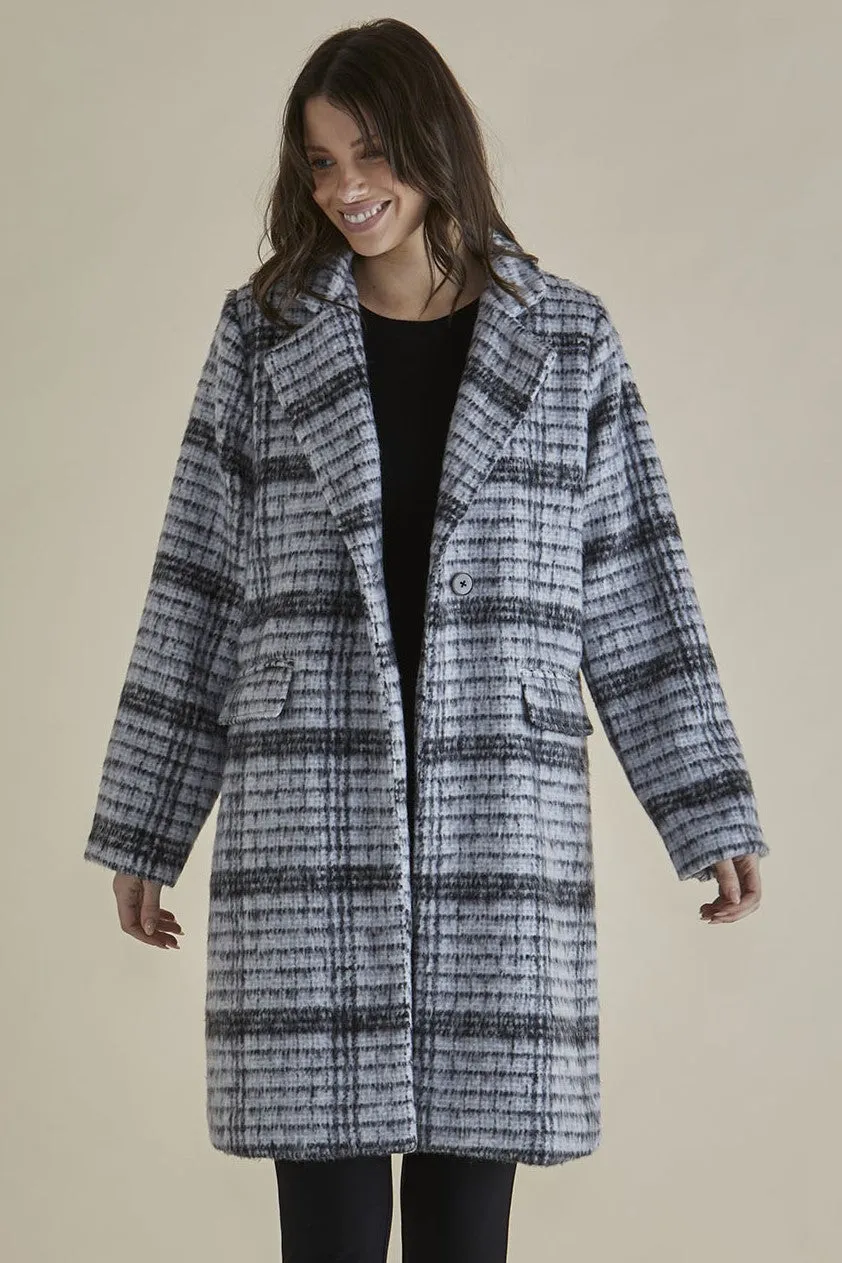 Betty Basics Wanda Coat Mono Chrome