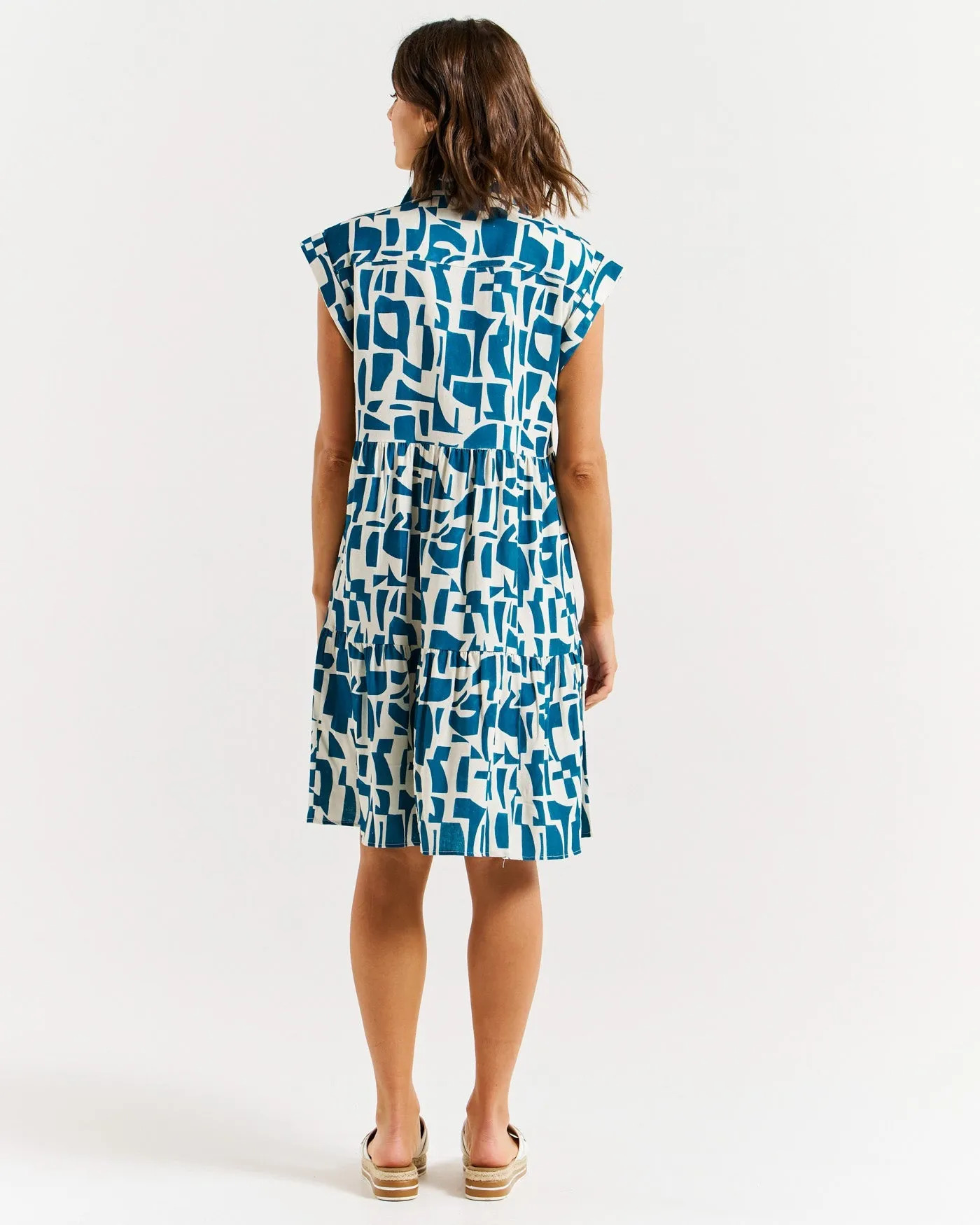 Betty Basics Zurich Dress Geo Print
