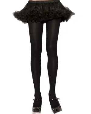 Black Opaque Nylon Tights