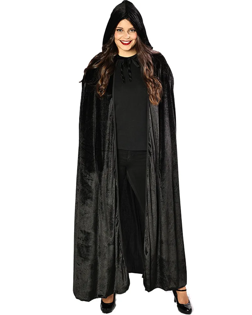 Black Velvet Deluxe Adults Cape