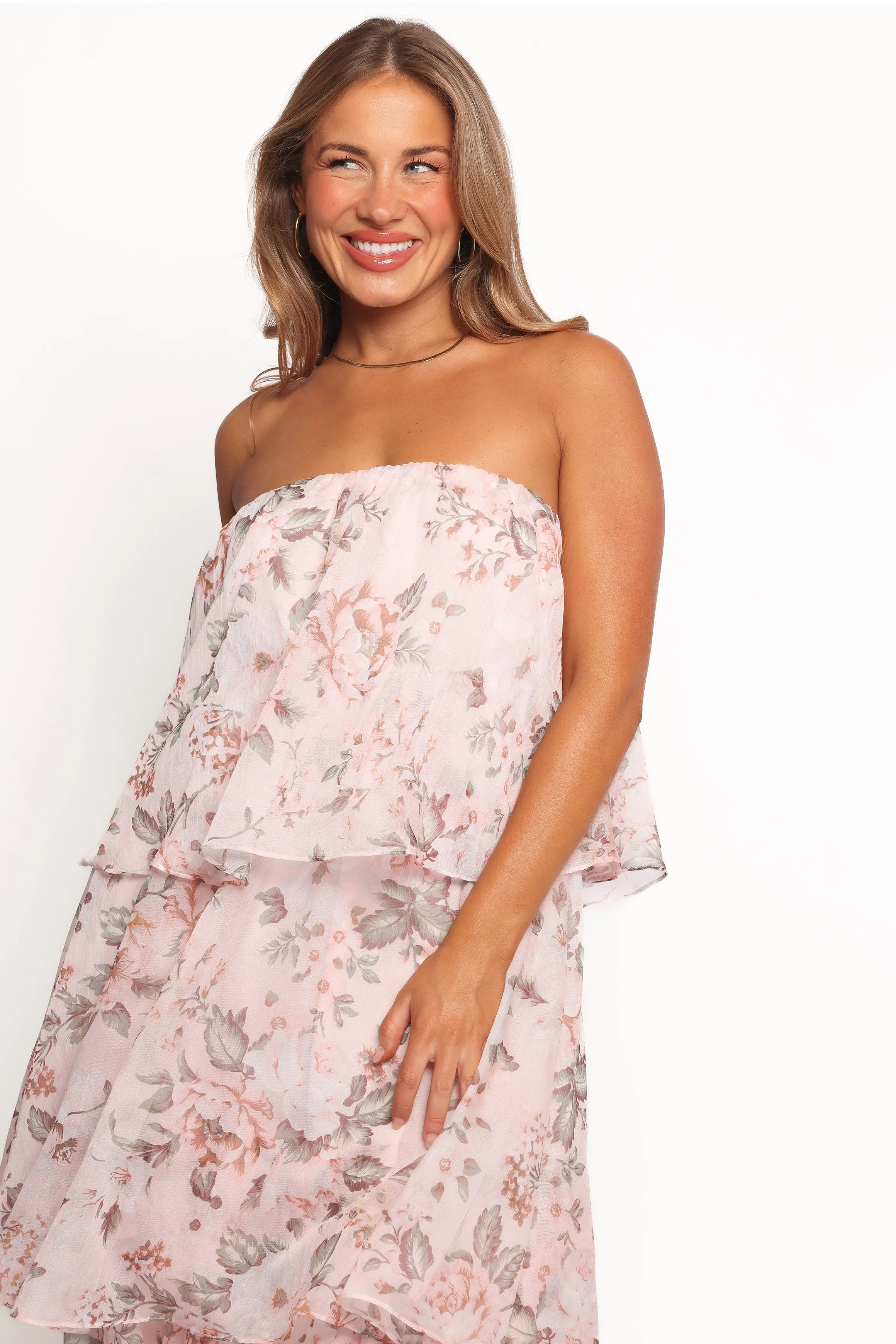 Bloom Strapless Maxi Dress - Floral