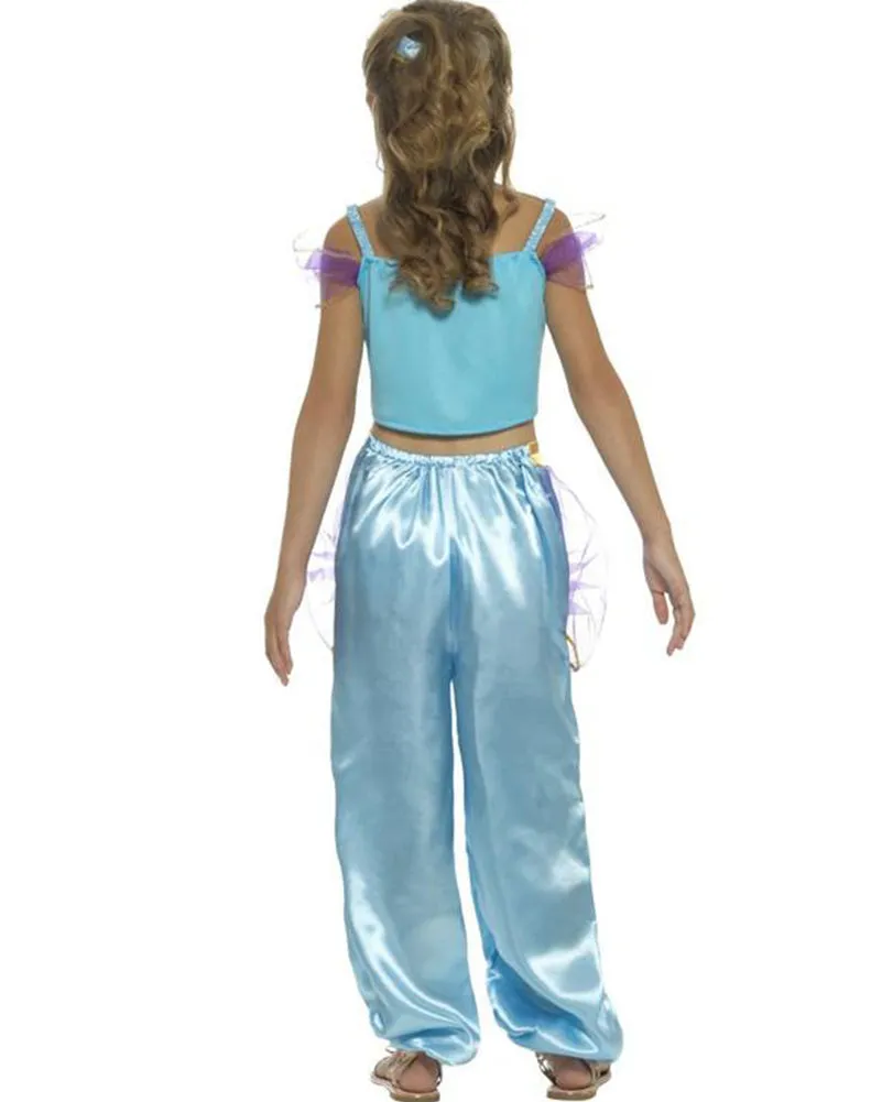 Blue Arabian Princess Girls Costume