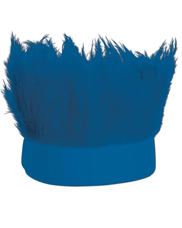 Blue Hairy Headband