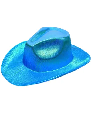 Blue Shimmer Cowboy Hat