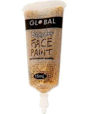 BodyArt Gold Body Glitter Paint 15ml