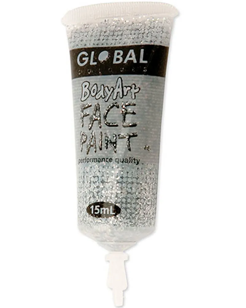 BodyArt Silver Body Glitter Paint 15ml