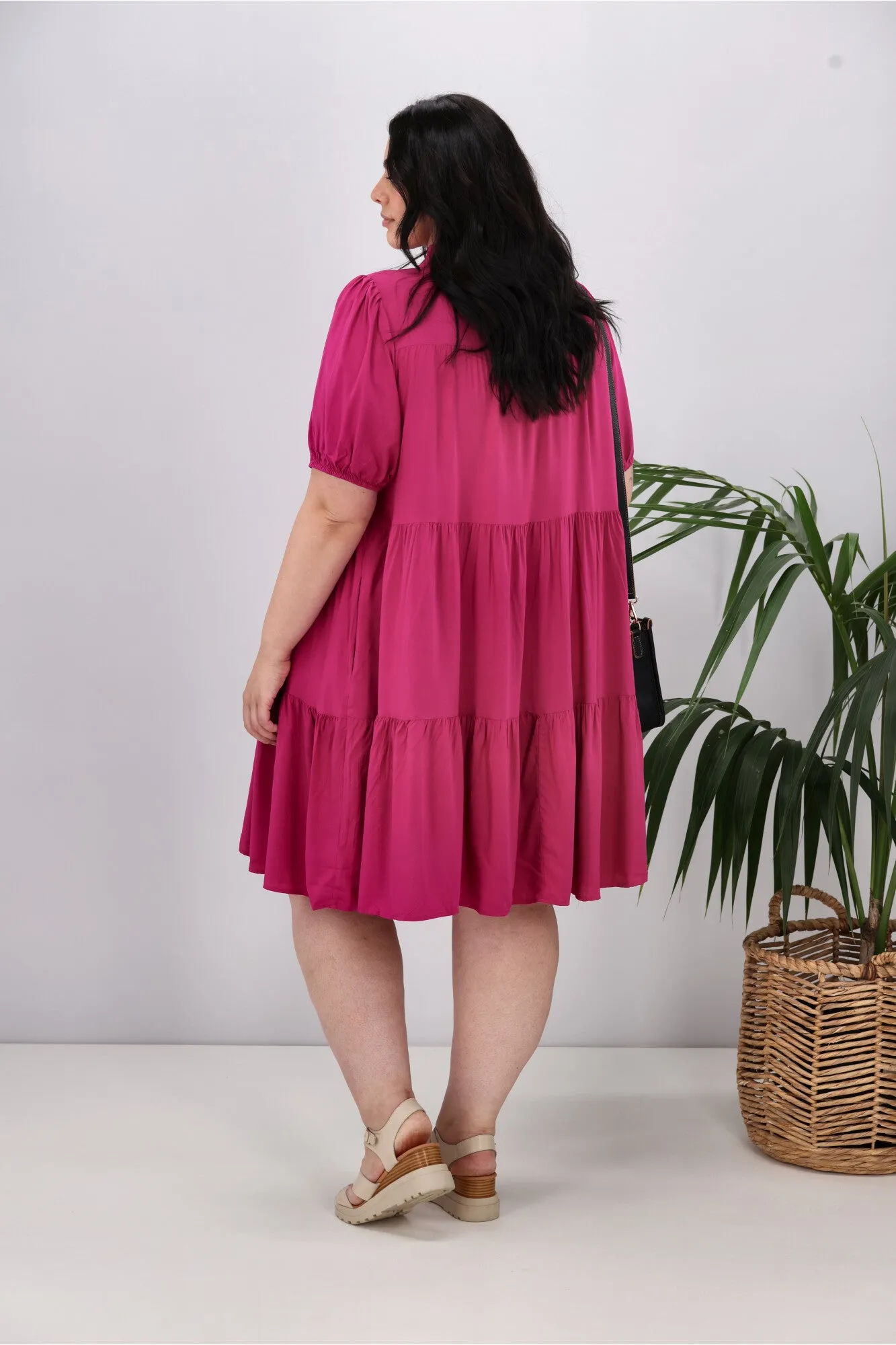 Boho Australia Masie Dress Magenta