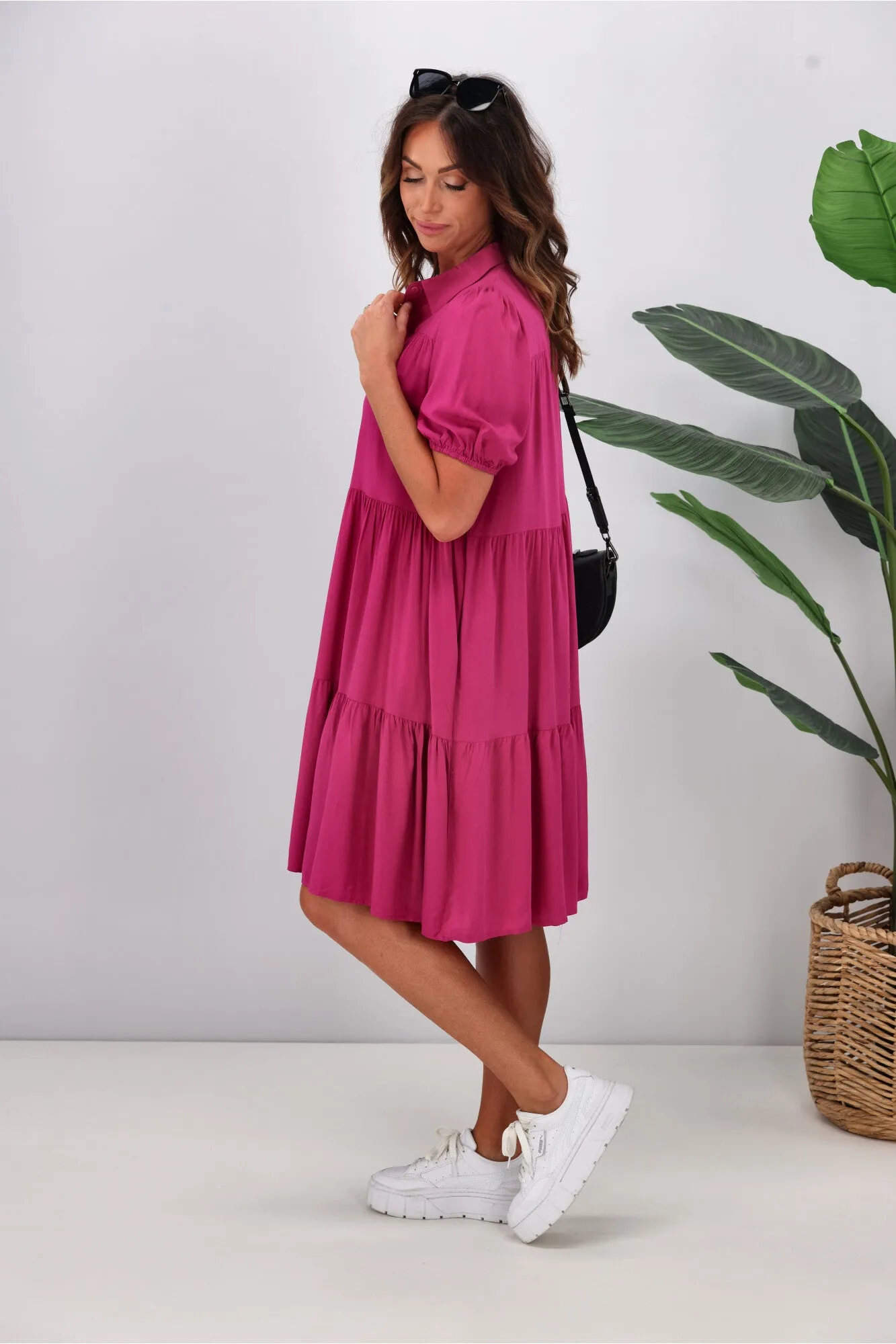 Boho Australia Masie Dress Magenta