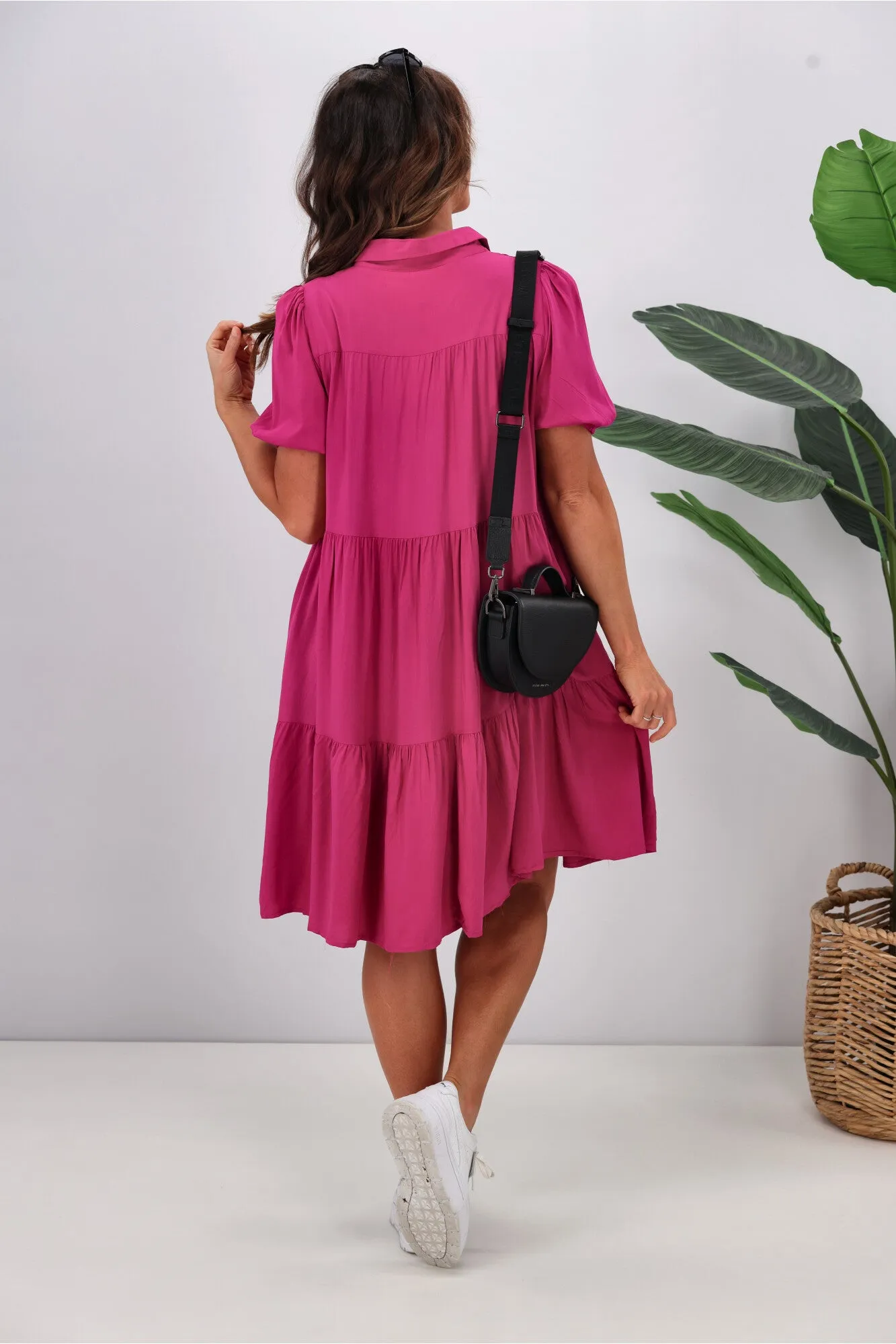 Boho Australia Masie Dress Magenta
