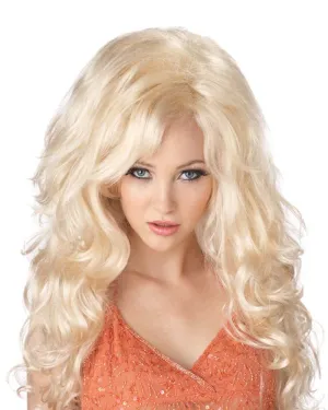 Bombshell Blonde Long Wavy Wig