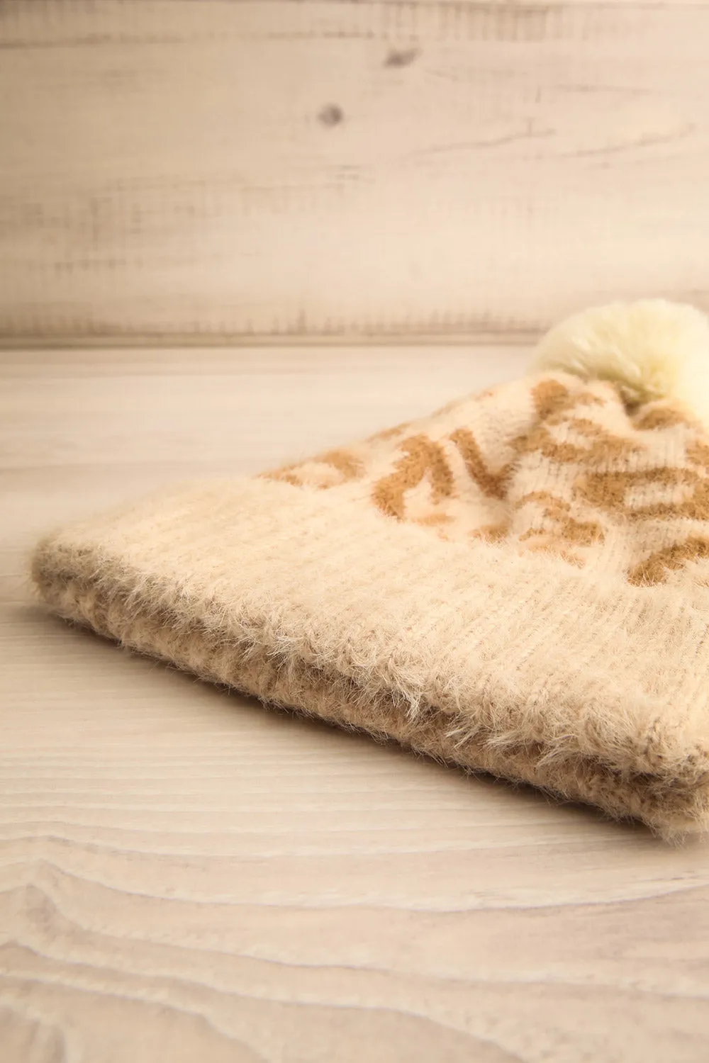 Boneta | Cheetah Print Knit Tuque