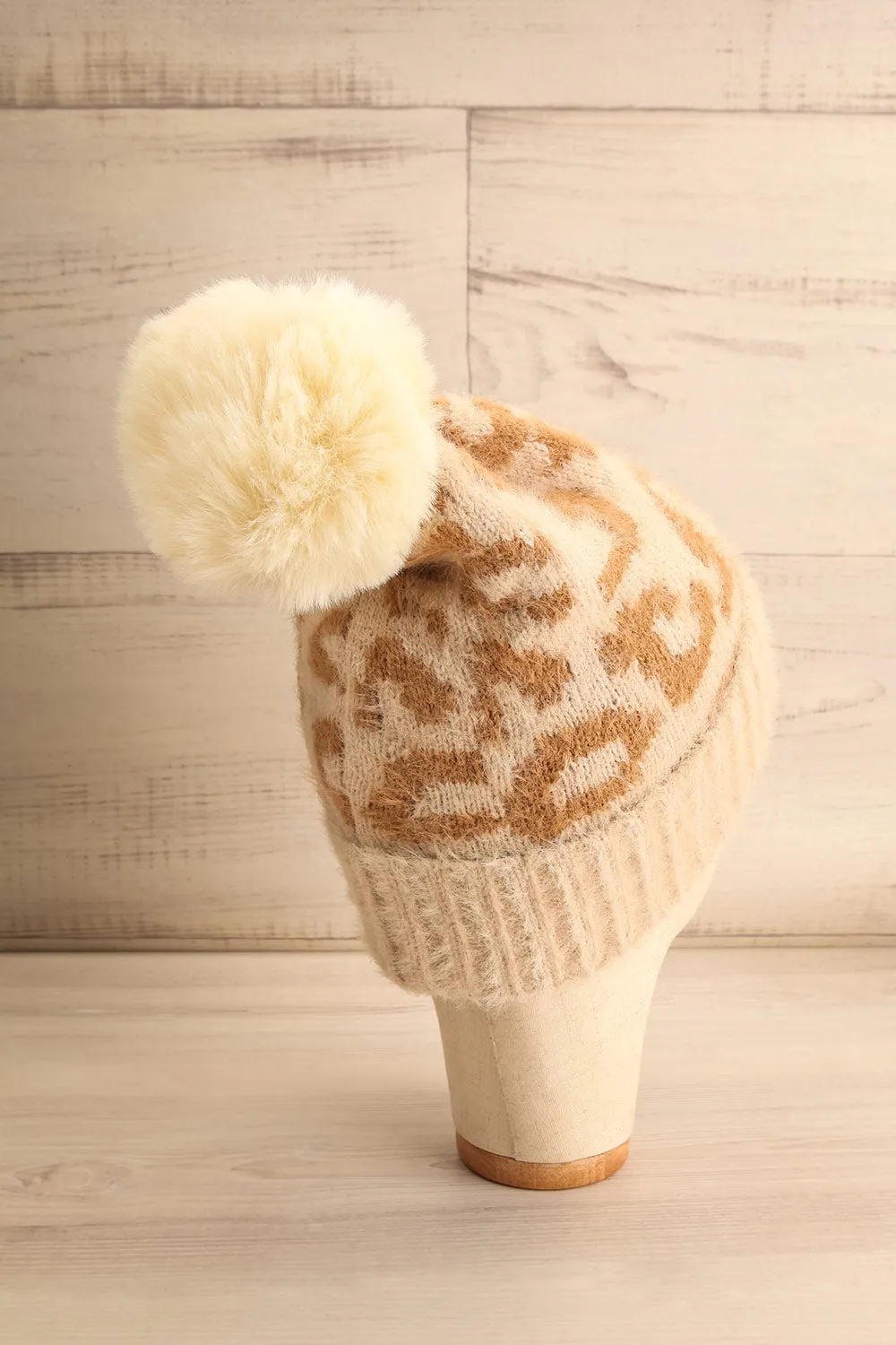 Boneta | Cheetah Print Knit Tuque