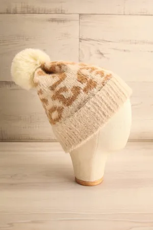Boneta | Cheetah Print Knit Tuque