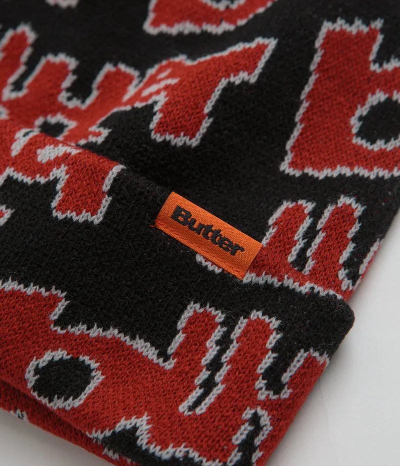 Butter Goods Warped Beanie - Black