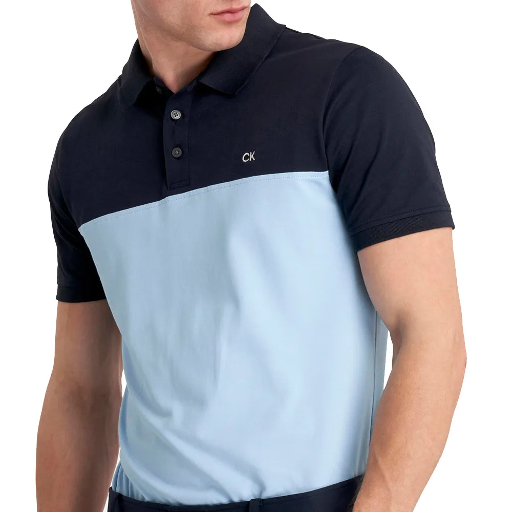 Calvin Klein Colour Block Polo Shirt - Navy/Blue