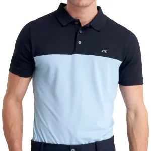 Calvin Klein Colour Block Polo Shirt - Navy/Blue
